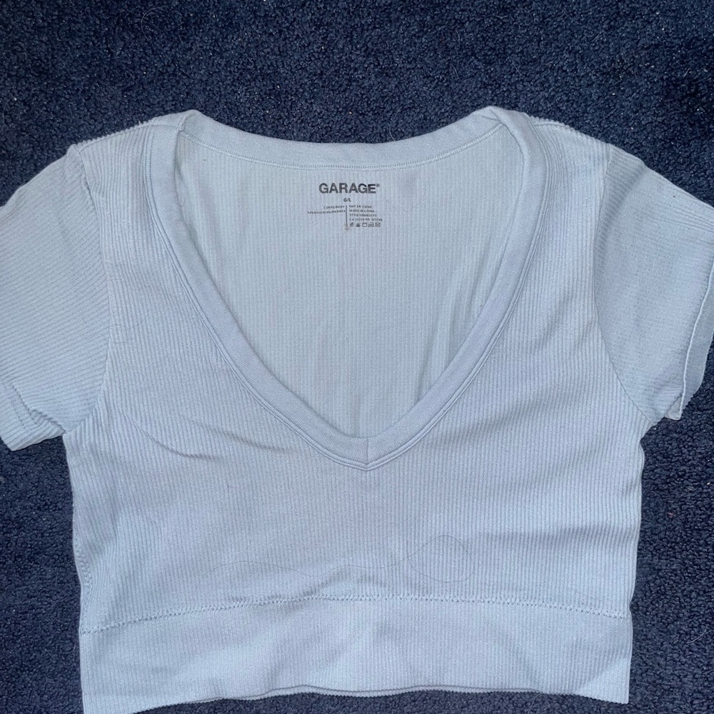 Garage blue crop top
